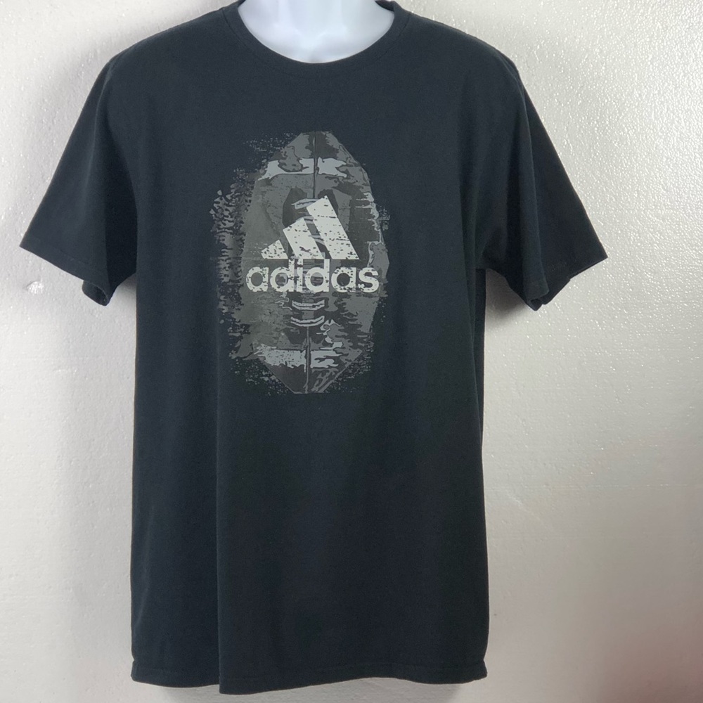 Men's Adidas THE GO TO TEE T Shirt Size L  BLACK